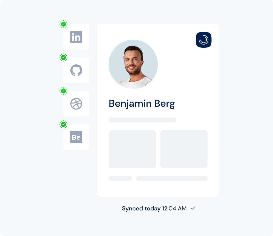 Effortlessly connect and synchronize your profile