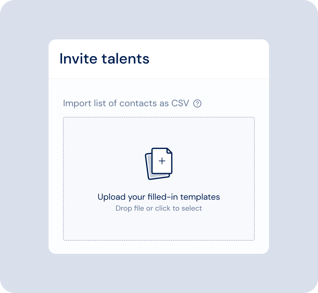 Invite Talents